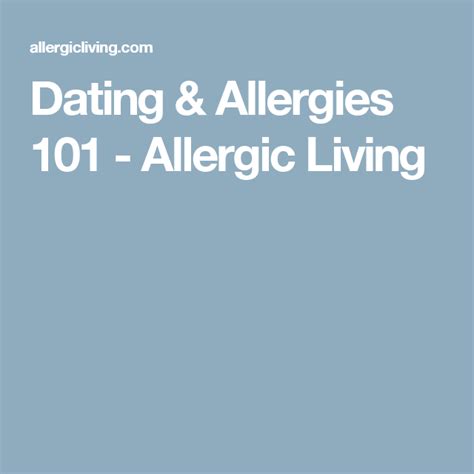 allergy dating site